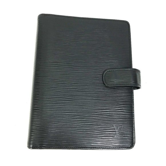 LOUIS VUITTON Epi AgendaMM cover case Notebook cover Epi Leather Black - Picture 1 of 15